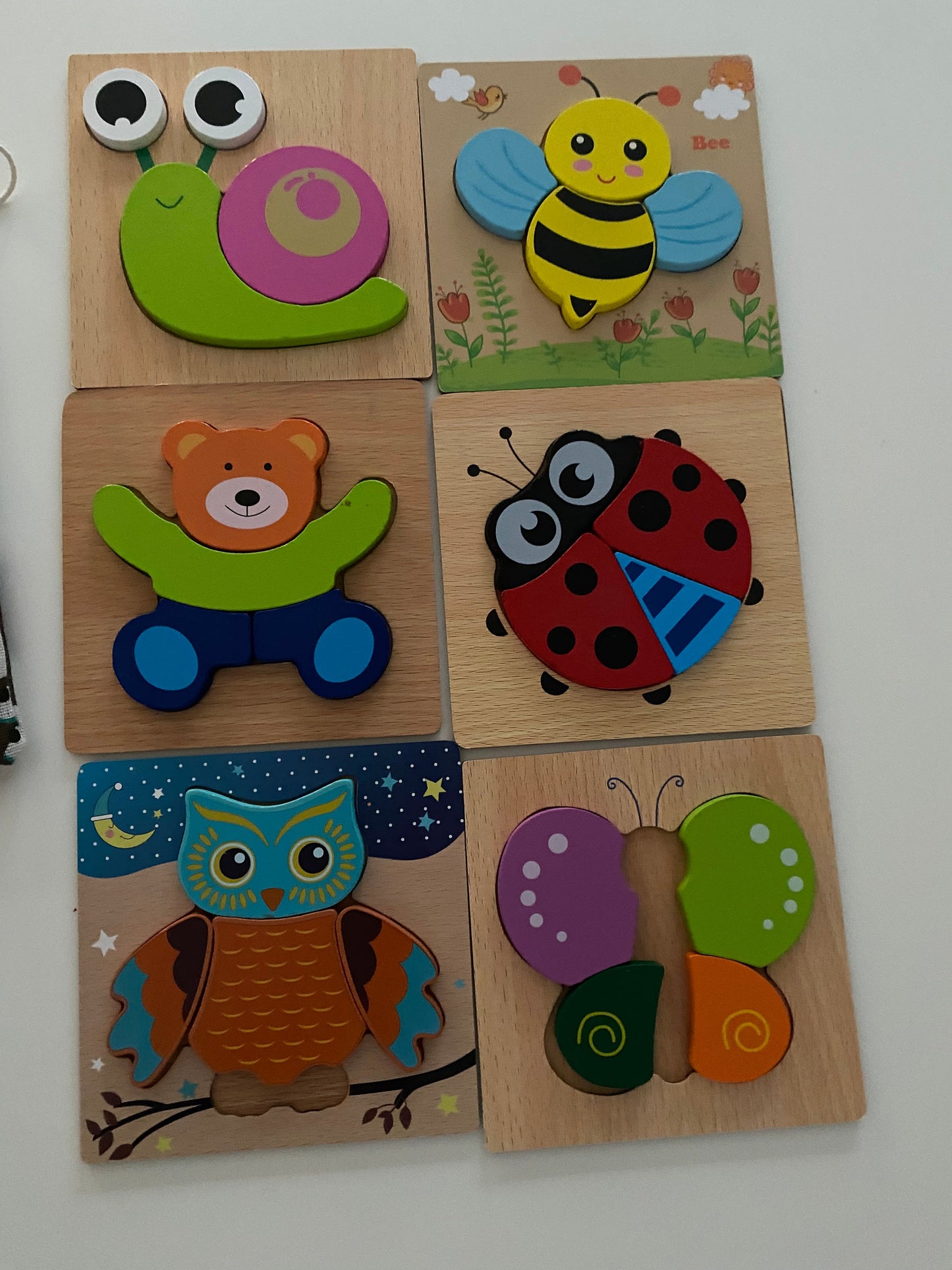 #117, puzzles, set of 6