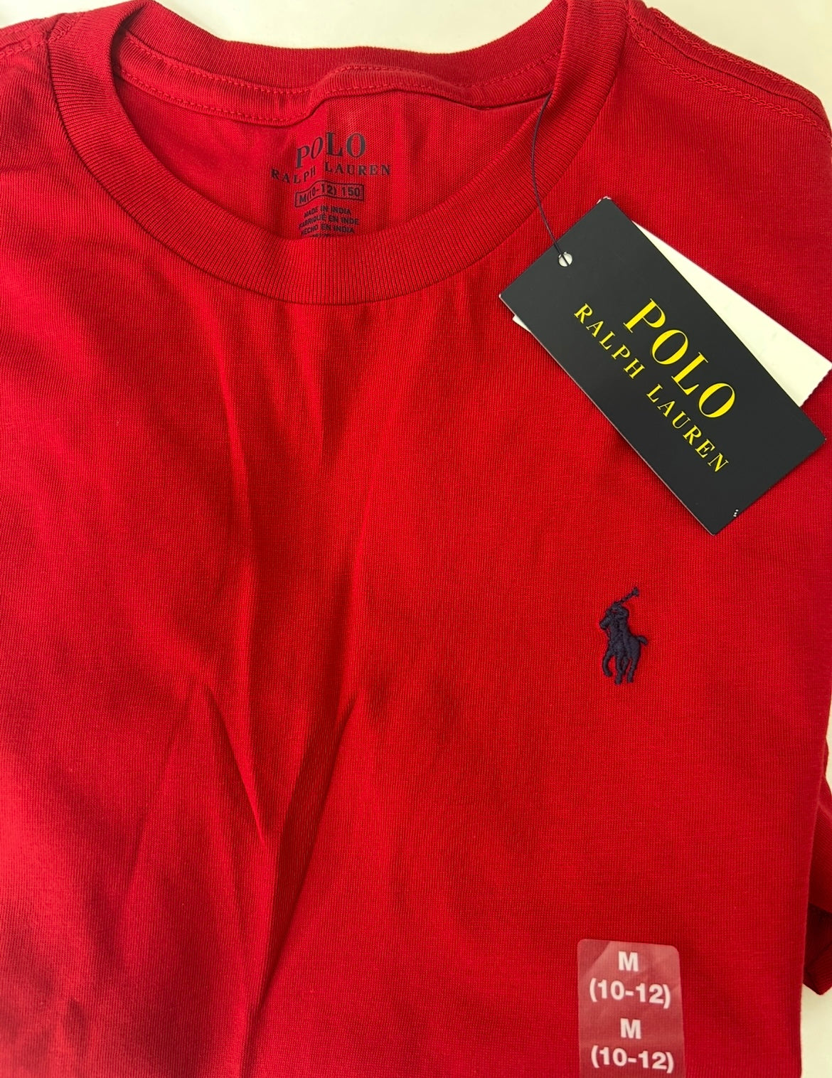 #95 Boys Youth Medium 10/12 Red Polo short sleeve shirt