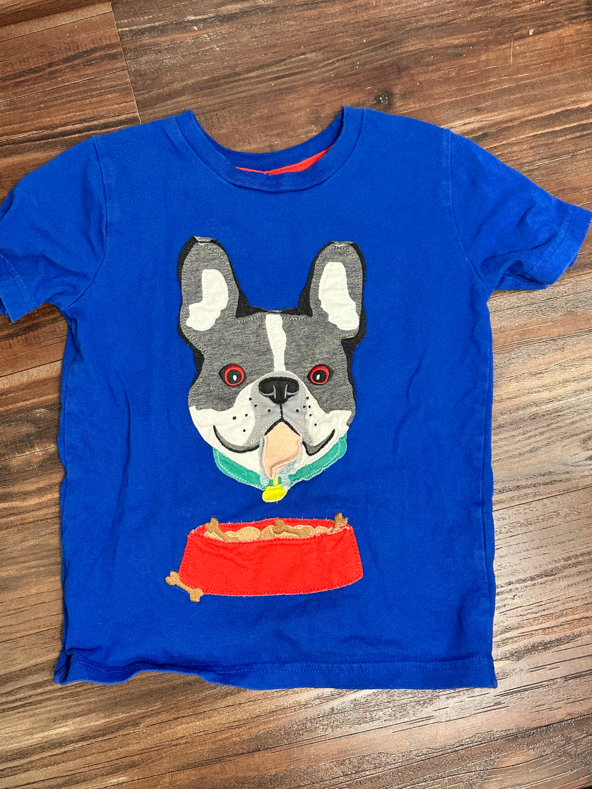 #48 Mini Boden Blue Dog Tee 4-5