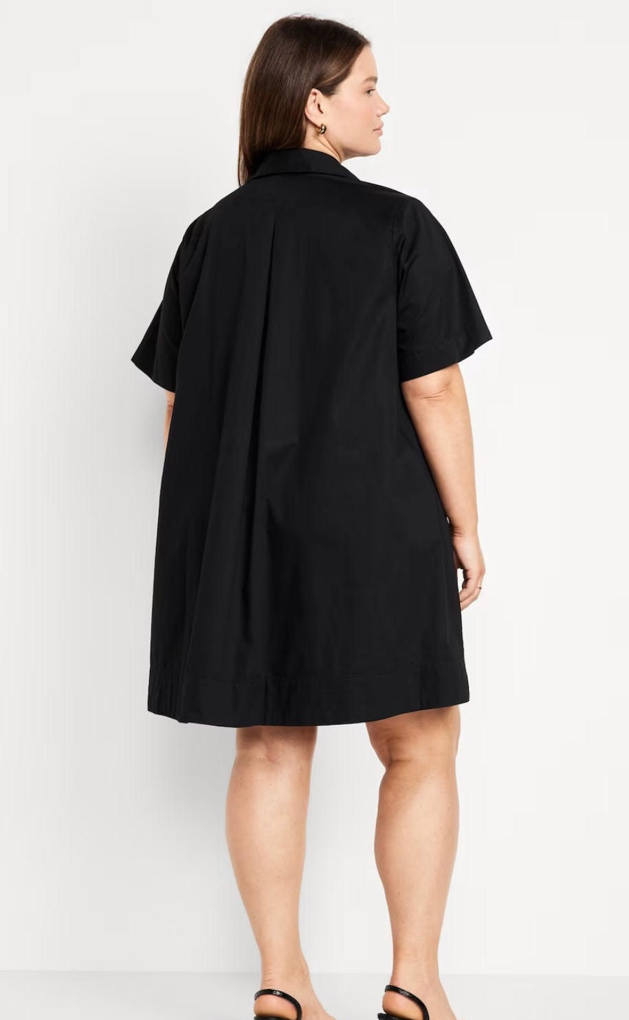 Seller 189 Women's Large Old Navy Mini Swing Shirt Dress NWT