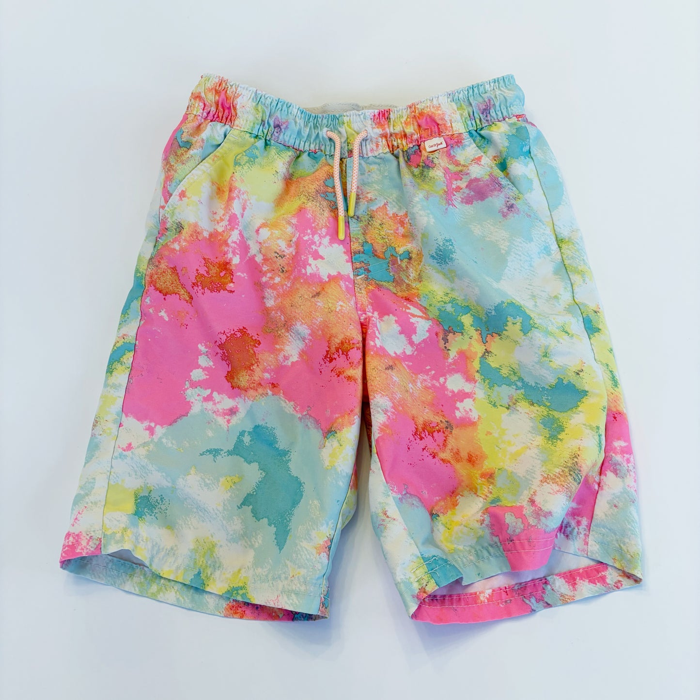 #79 | Size M (8-10) | Cat & Jack Boys Colorful Swim Trunks