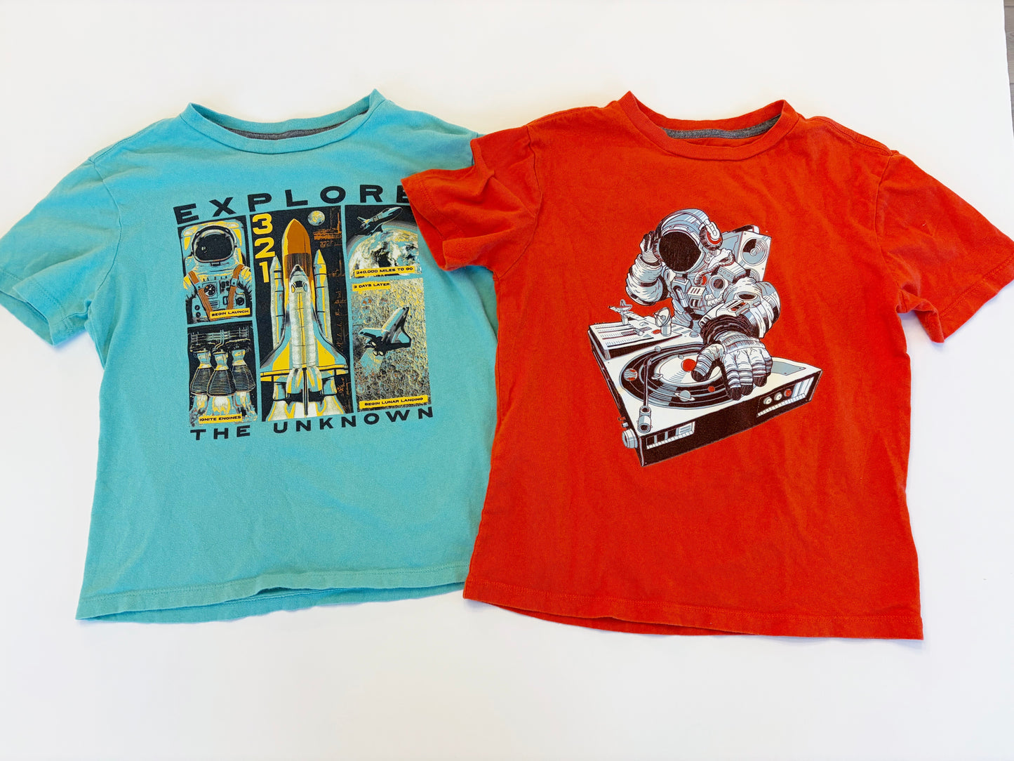 #79 | Size M / 8 | Old Navy Boys Set of 2 Space Theme T Shirts