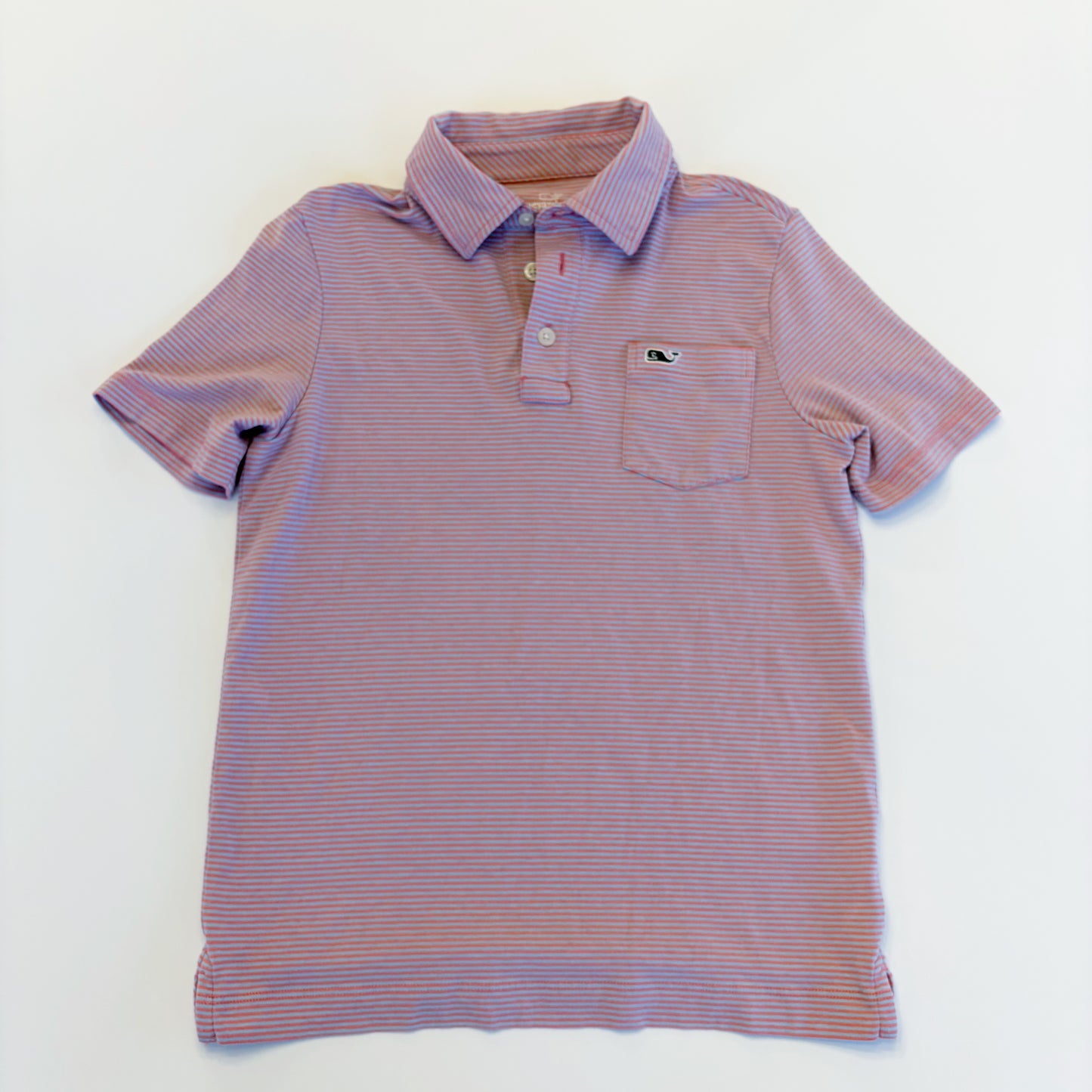 #79 | Size S / 8-10 | Vineyard Vines Boys Striped Edgartown Polo