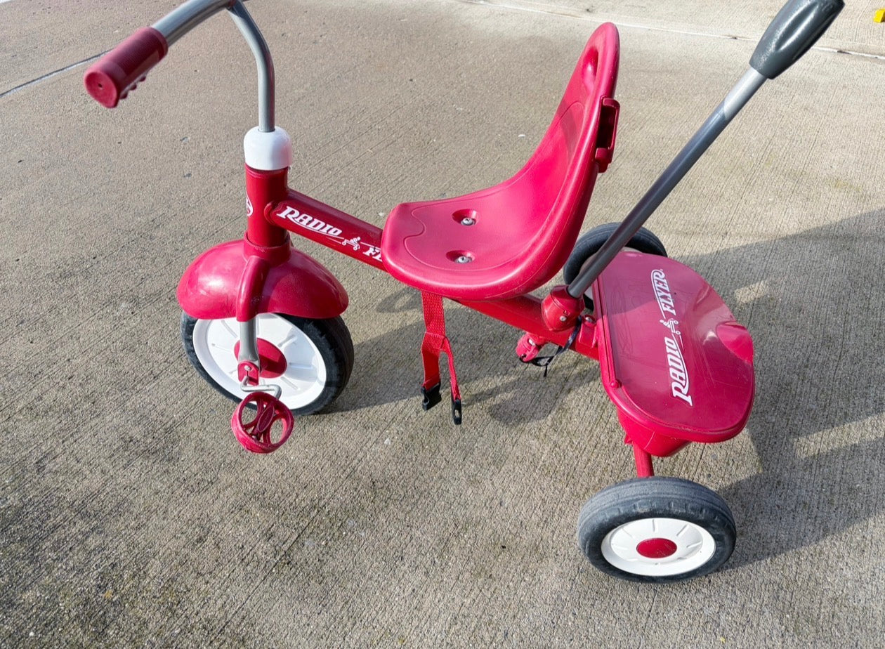 #79 | Red Radio Flyer Push Bike