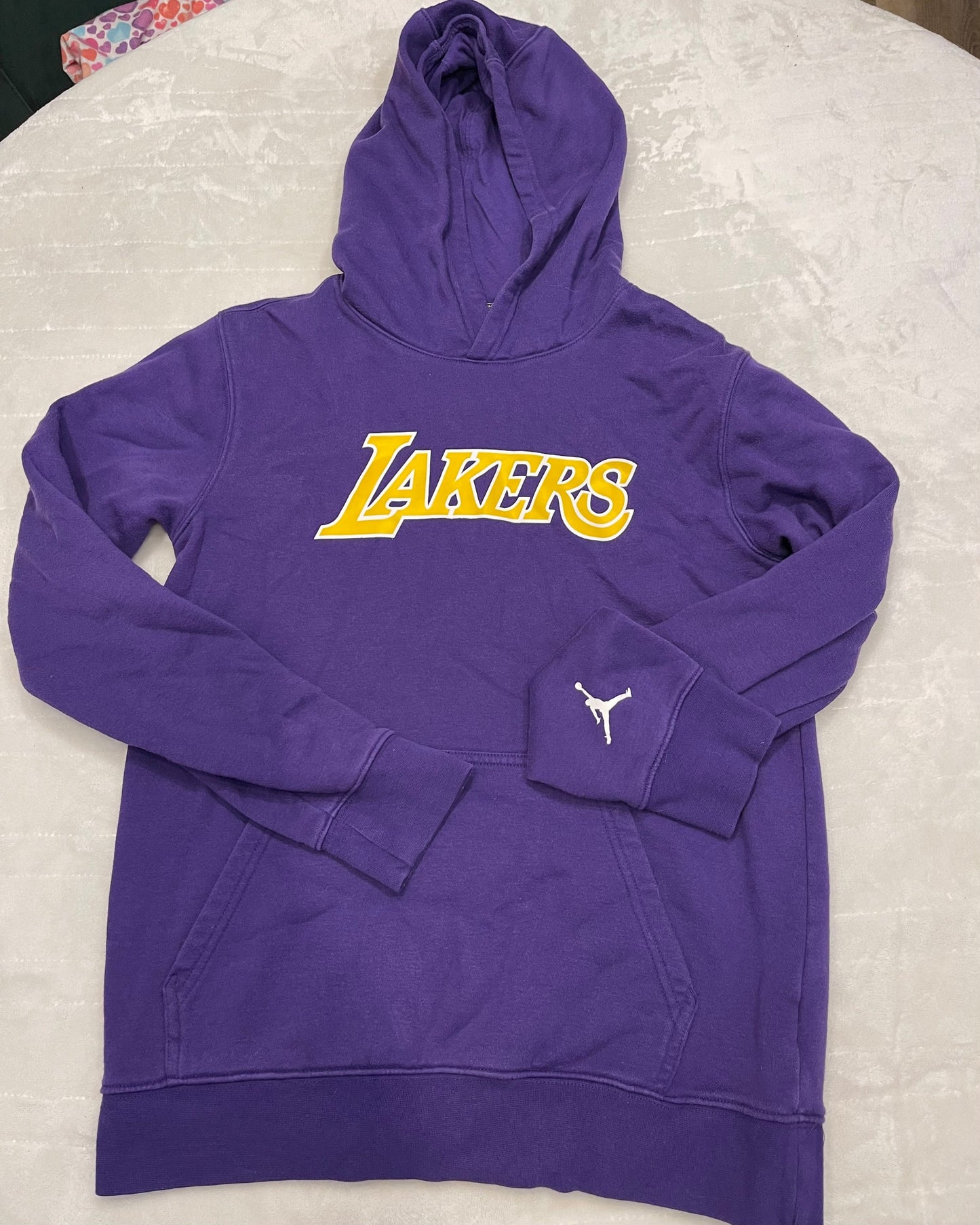 #212 boys XL Lakers Nike hoodie