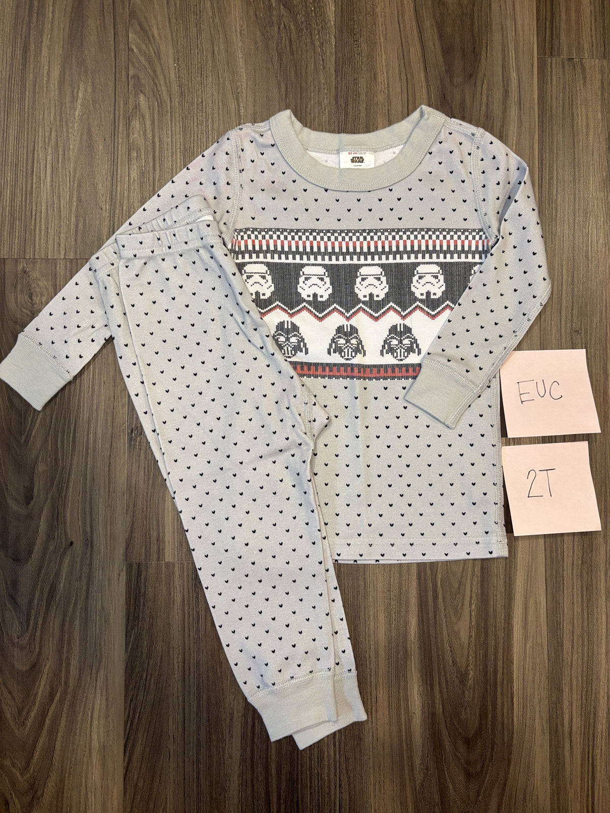 #138 - 2T EUC Hanna Andersson Darth Vader/Storm Troopers Christmas PJs