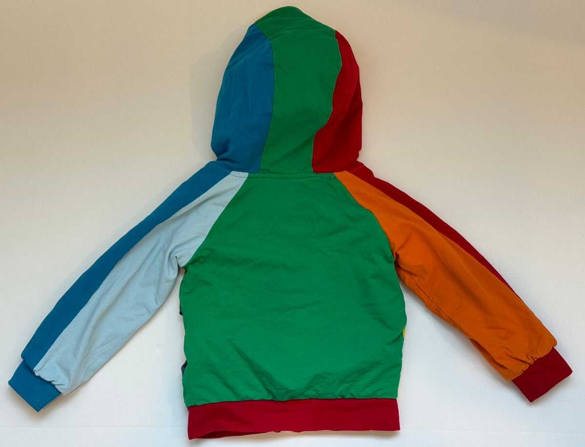 #82 Mud Kingdom Rainbow Zip-up Hoodie Gender Neutral Size 2T