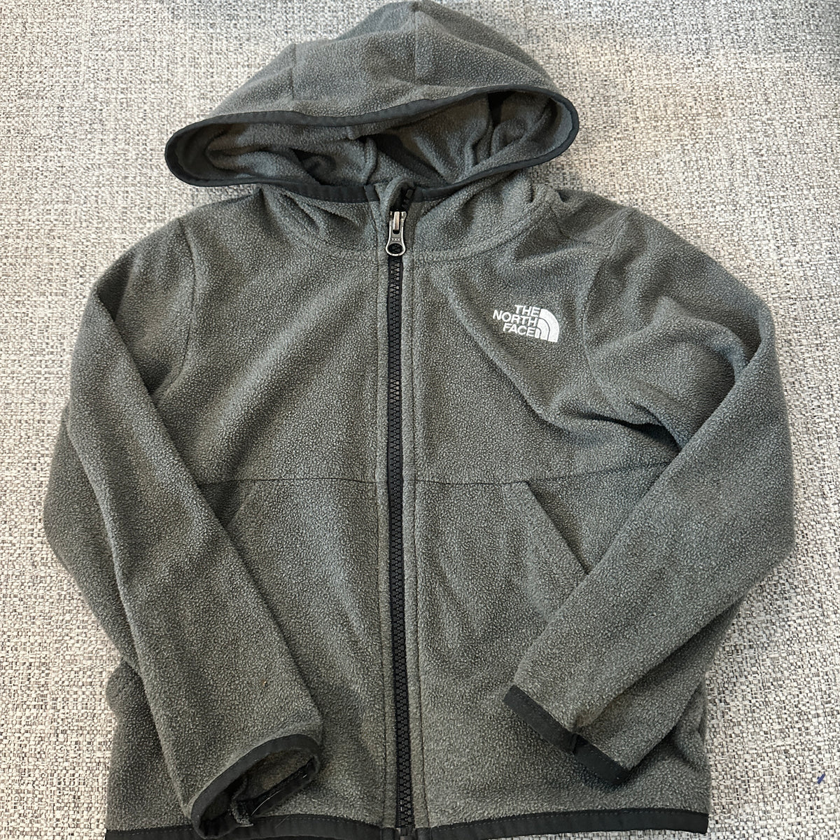 #48 Northface gray fleece jacket boys 4t