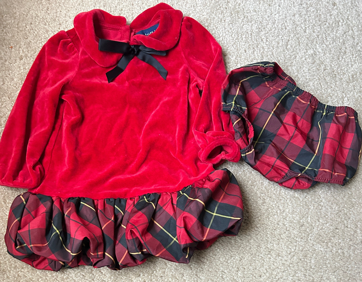 #15 Ralph Lauren 12m Bubble Holiday Dress