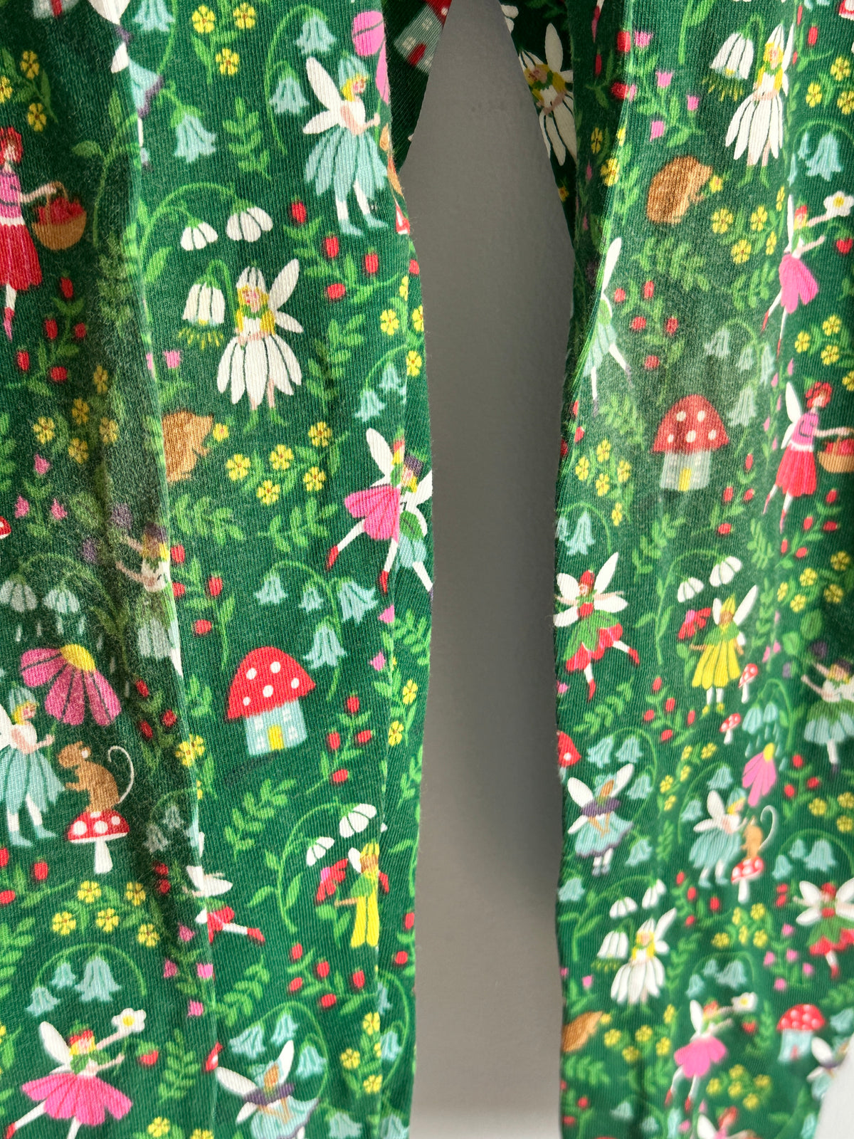 #48 Mini Boden Fairy Green Leggings 6-7