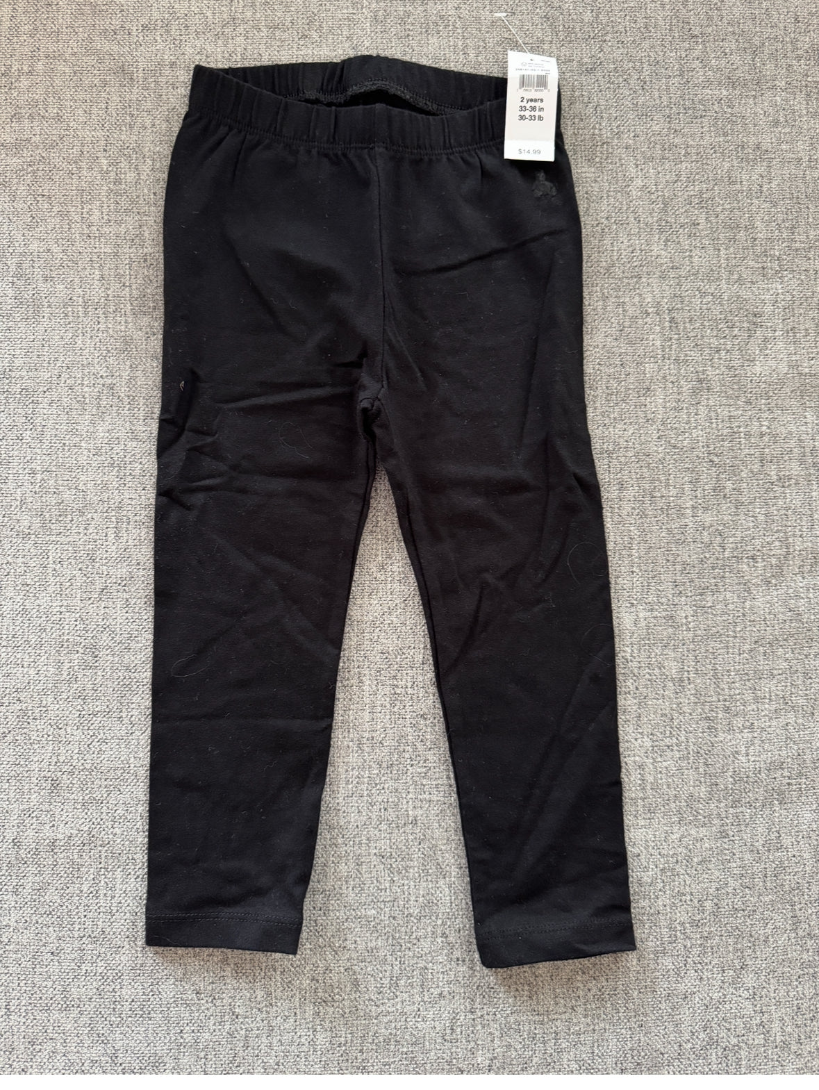 REDUCED # 92 girls GAP New black 2 t leggings pants lightweight