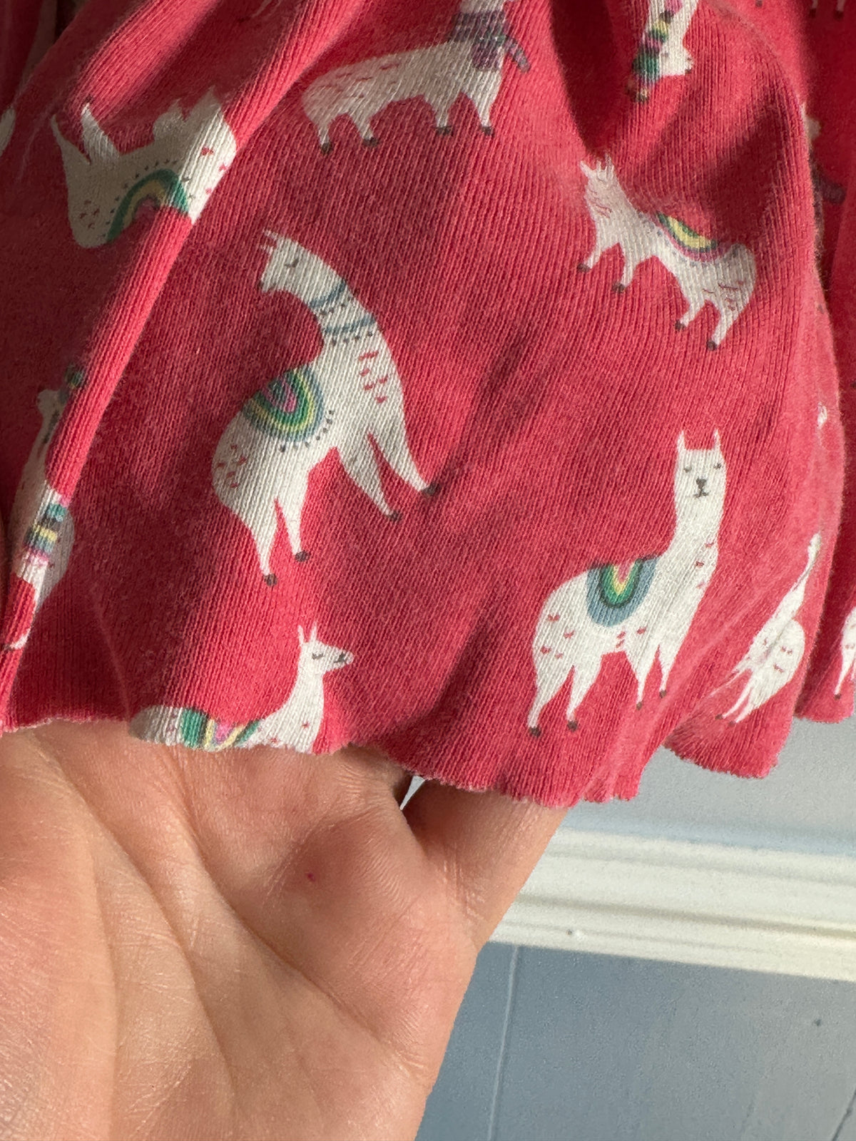 #48 Mini Boden Llama Dress Girls 6-7