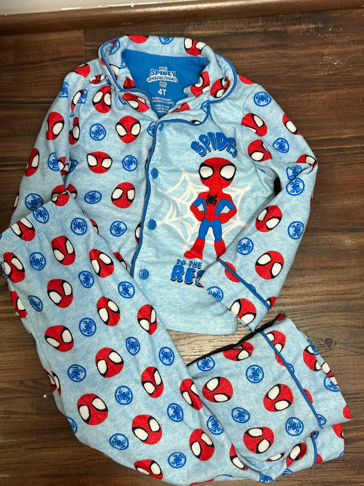 #48 Spider Man Fleece PJs 4t
