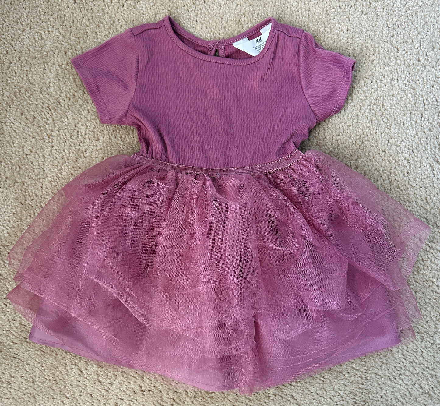 #15 H&M 2t Mauve Tutu Dress VGUC