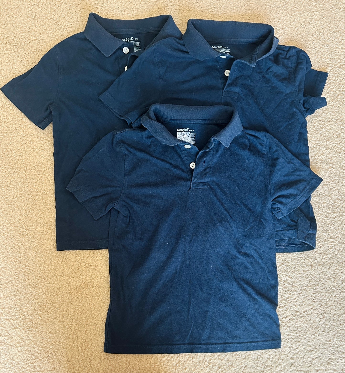 #15 C&J S(6/7) Navy Polo Bundle (Soft cotton!)