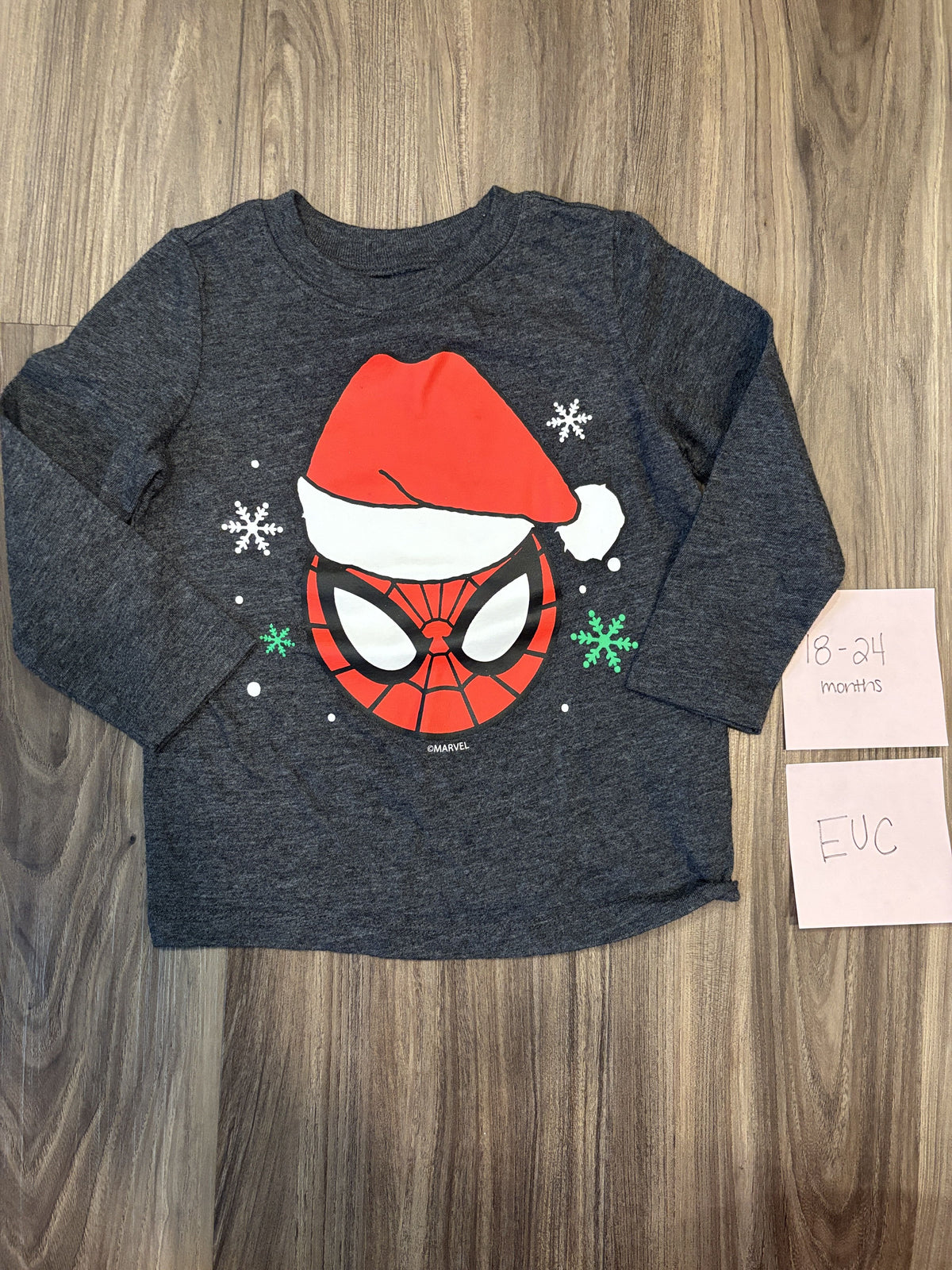 #138 - 18-24 Mo Spiderman Christmas Shirt