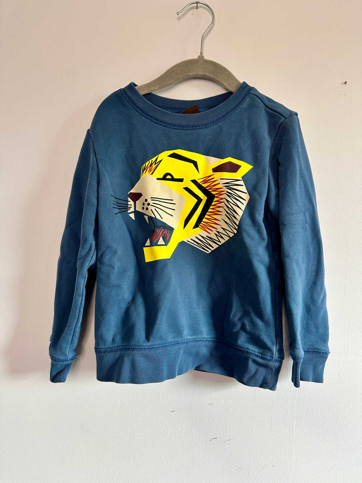 #48 Tea Blue Tiger Sweatshirt Boys 4t