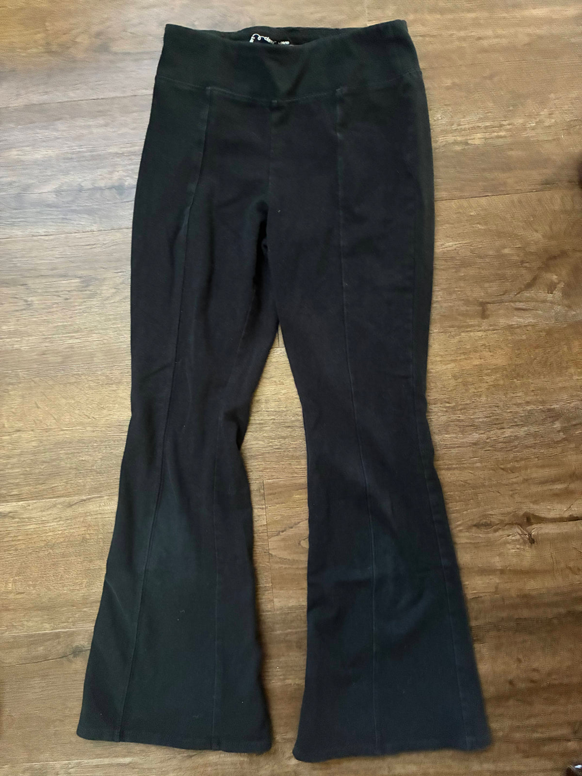 #126 2 Pairs Flare Art Class Black Leggings Girls L 10/12