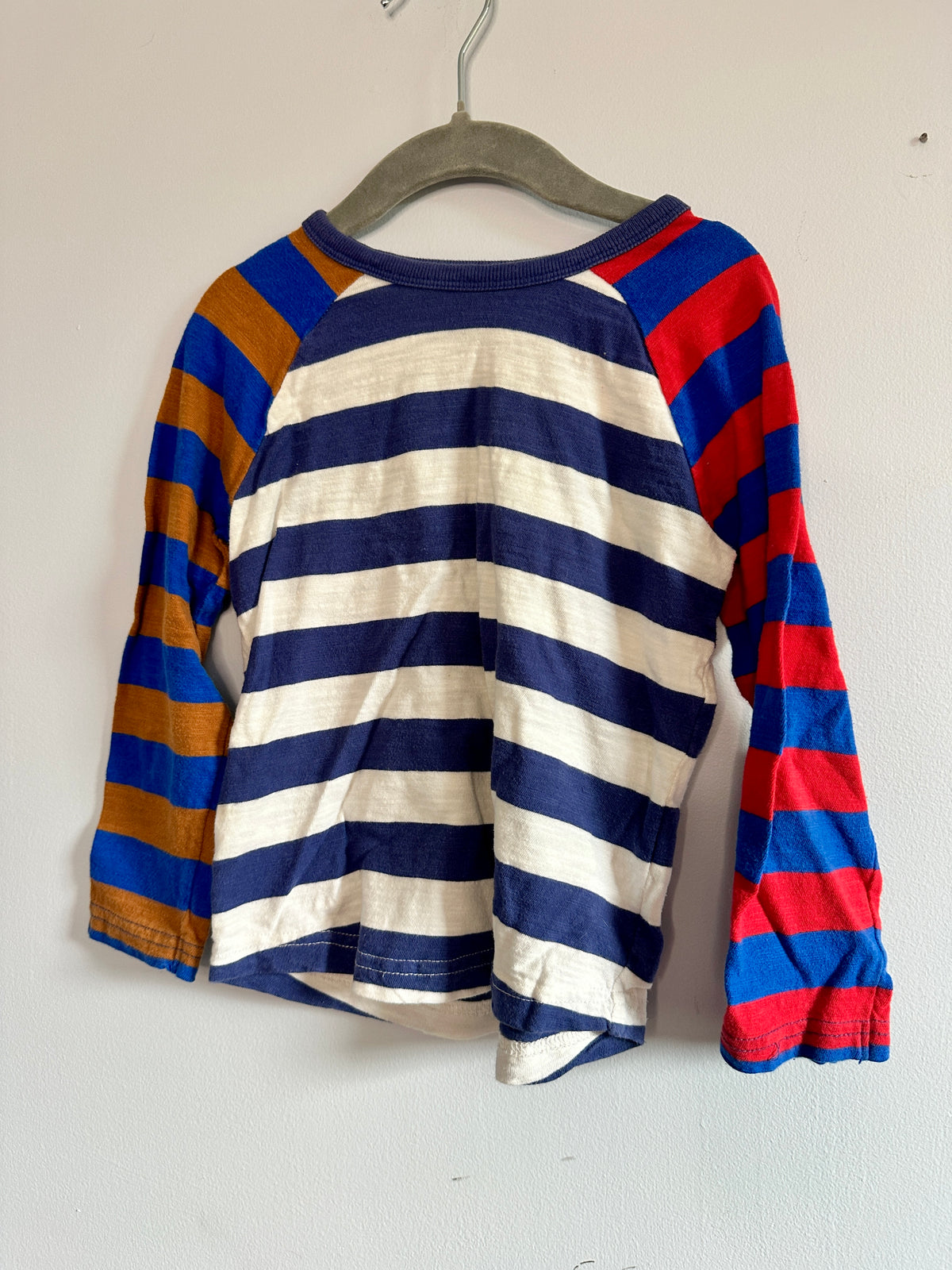 #48 Mini Boden Striped Top Boys 4-5