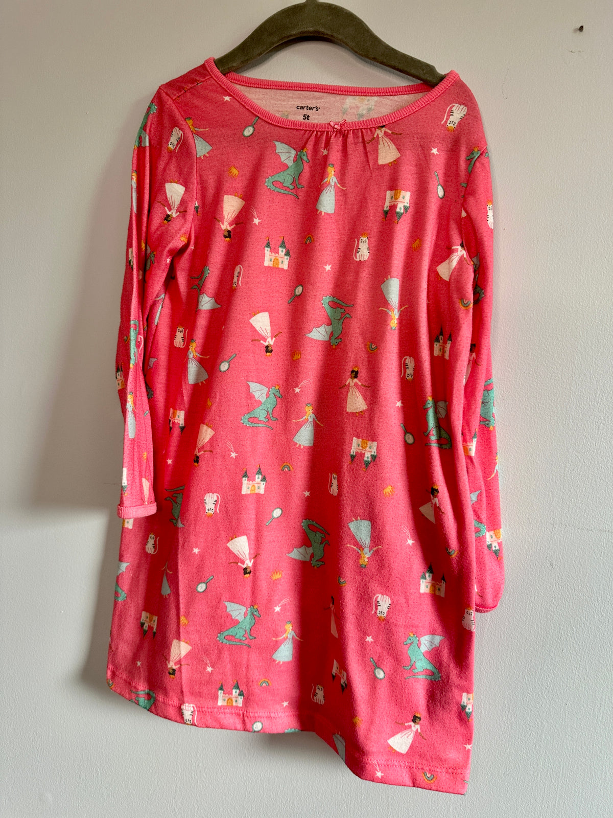 #48 Carters Pink Nightgown size 5