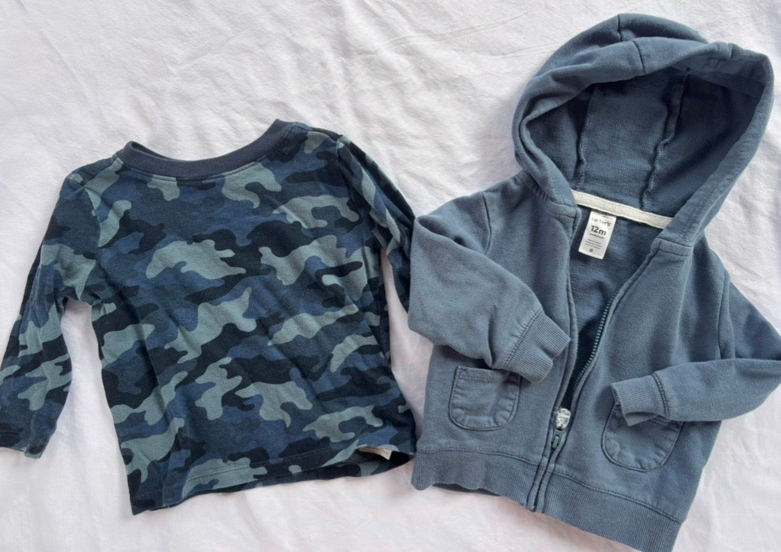 #119 boys 12-18 month blue bundle