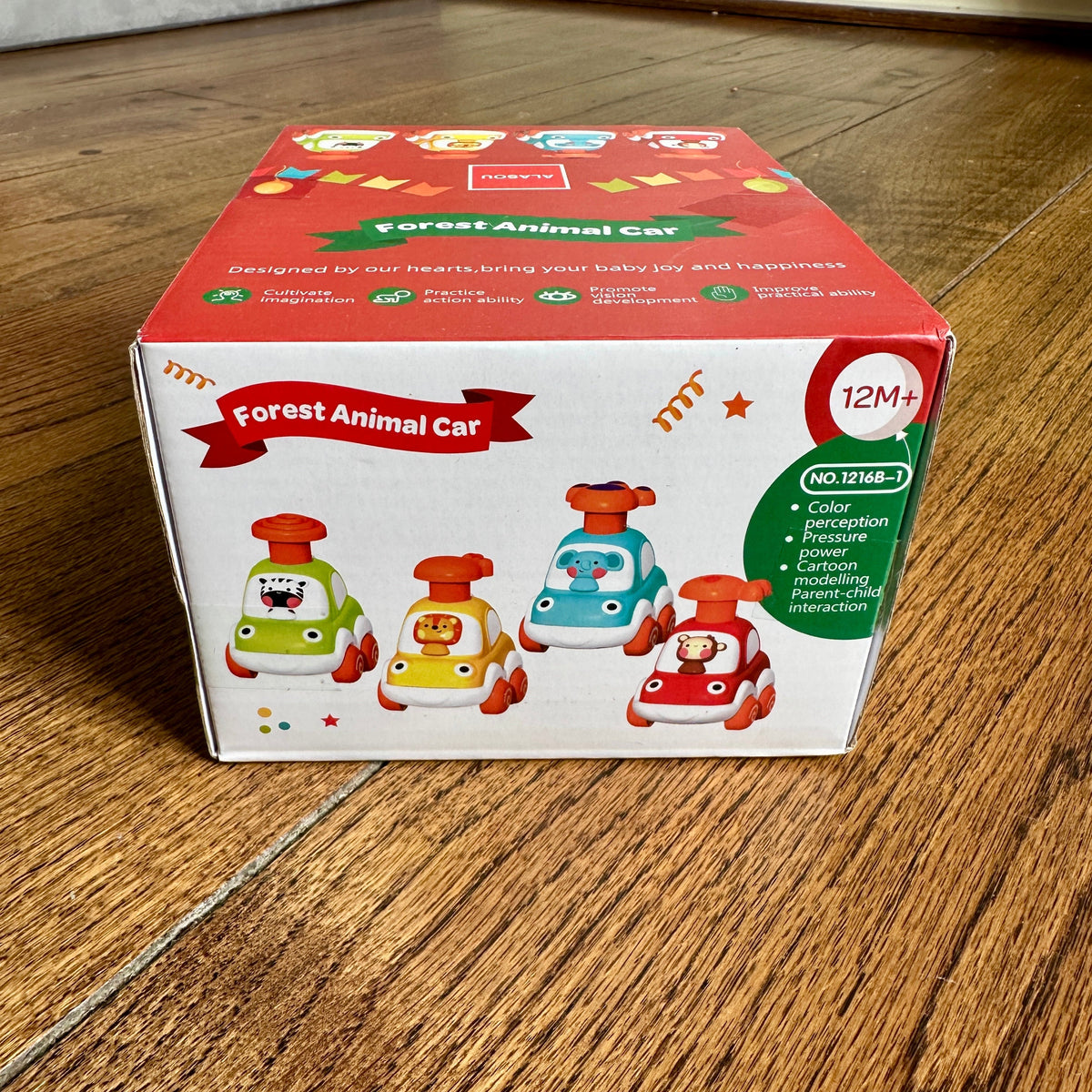 #113 NIB Press and Go Animal Car Toys for Babies and Toddlers, 4 pack