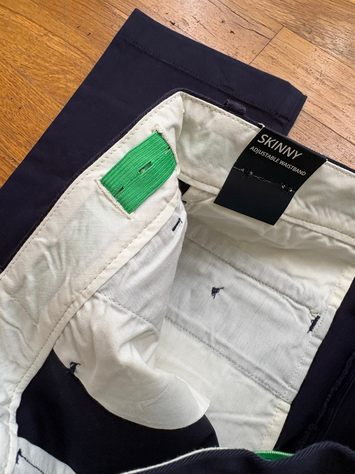 #116 Crewcuts boys skinny navy blue pants size 16
