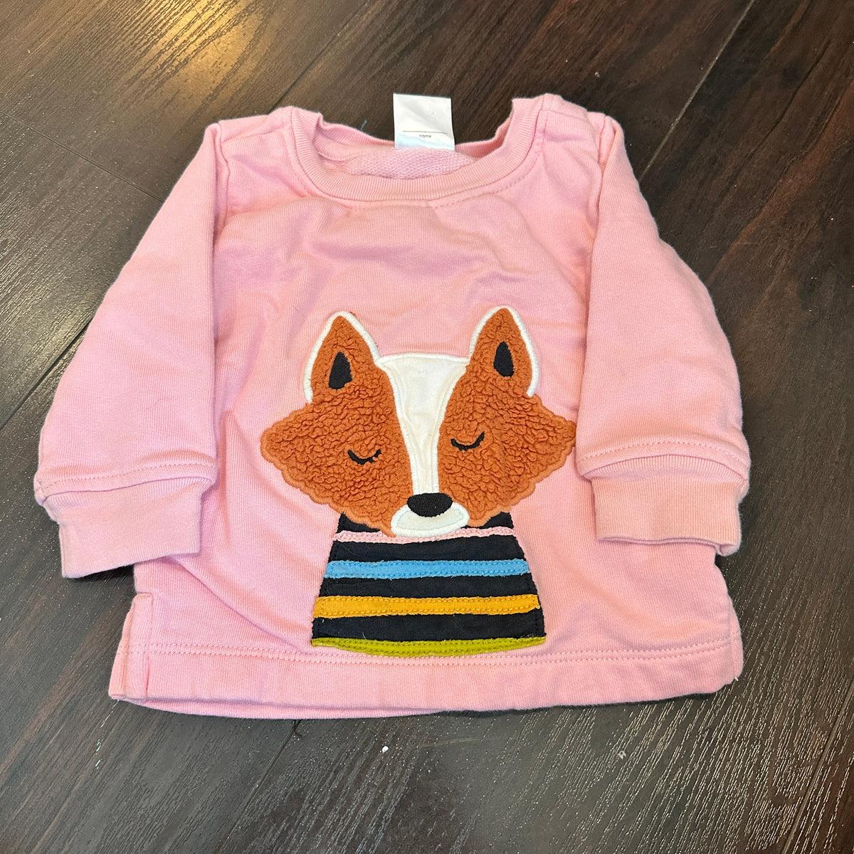 #48 Hanna Andersson Fox Sweatshirt Girls 6-12M