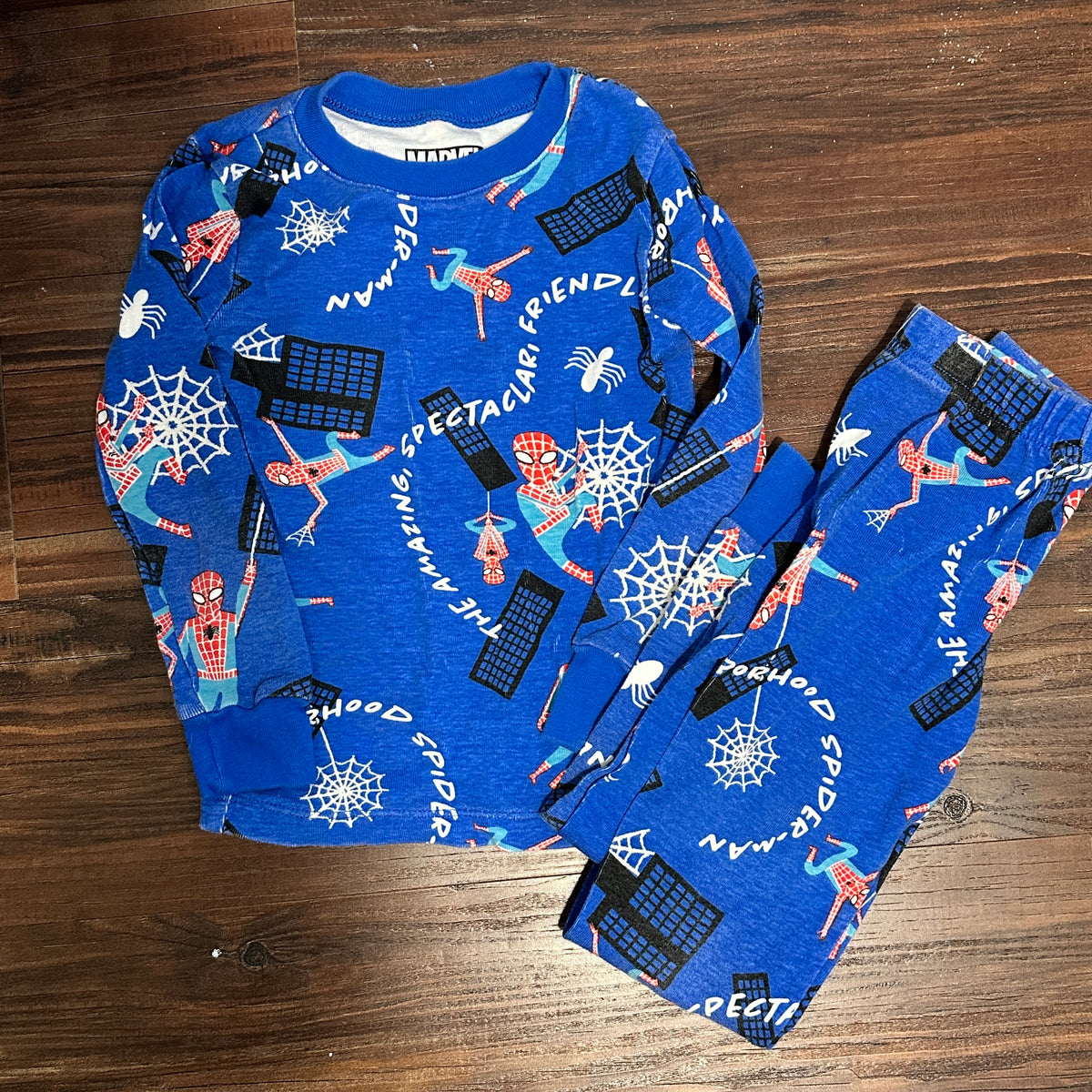 #48 Spider Man Blue PJs 4T