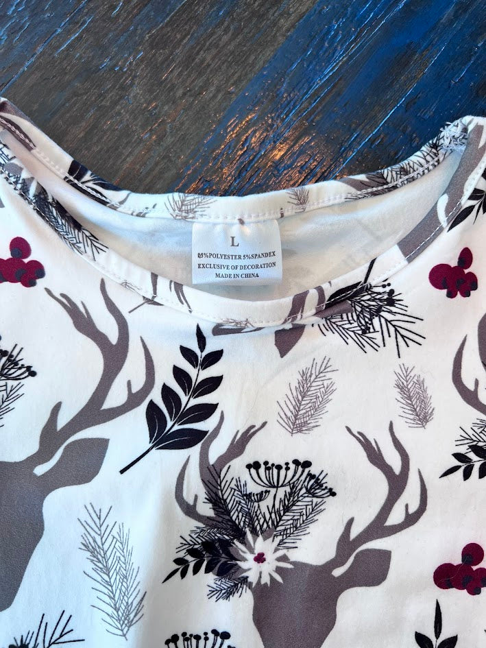 Seller #94: Toddler Girls Long Sleeve Holiday T-Shirt, Size L