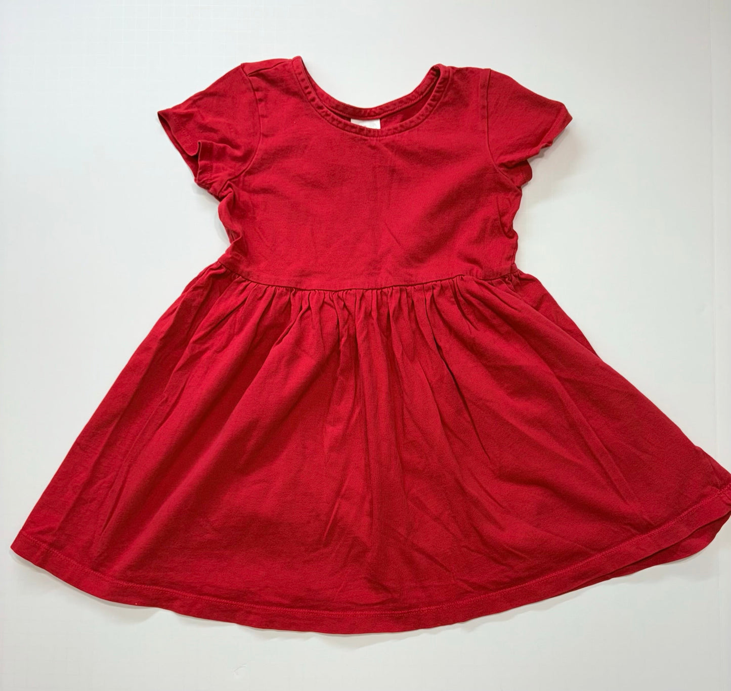 Seller 189 Girls Size 5 (110cm) Hanna Andersson Red Dress EUC