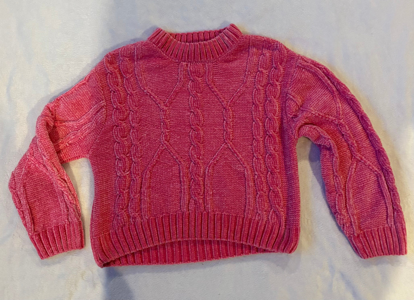 Seller #80 - Girls size XL (14/16) Jessica Simpson pink chenille sweater
