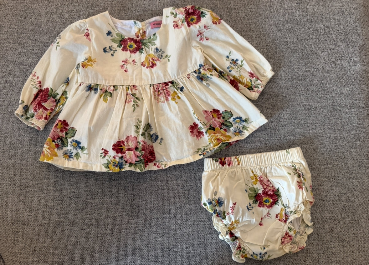 REDUCED # 92 girls Arabella and rose 1 year flower boutique set