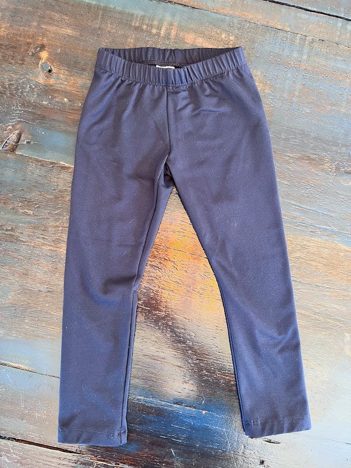 Seller #94: Toddler Girls Blue Fleece Lined Leggings, Size XS (4-5)