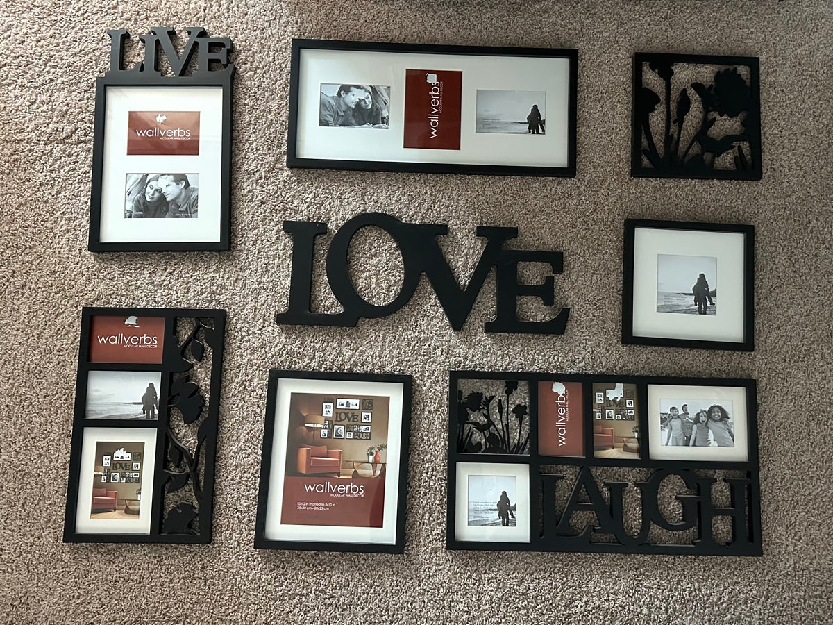 Wallverbs Live Laugh Love Photo Frame Set