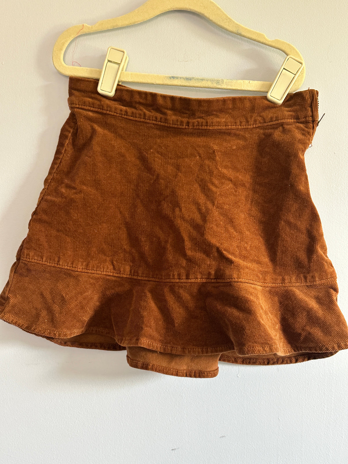 #48 Crewcuts Brown Corduroy Skirt Girls 6-7