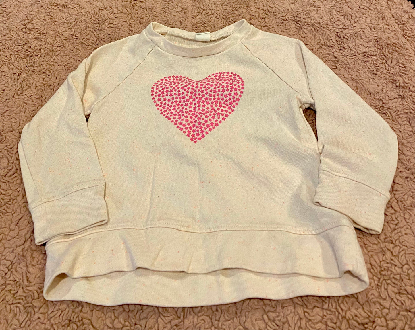 Seller #191 2t Gap Pink Star Heart Sweatshirt