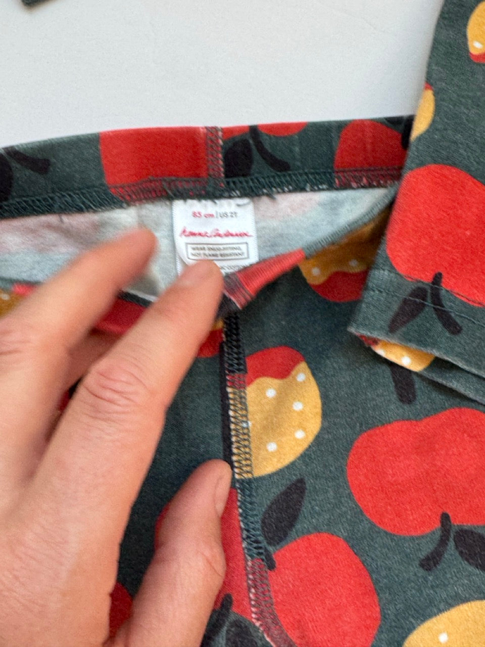 #82 Hanna Anderson Caramel Apple PJs Girls Size 2T