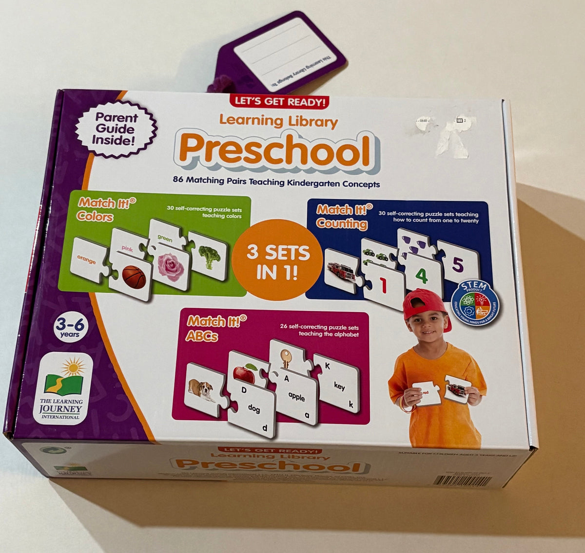 #25 Learning Library Preschool - 3 sets in 1 to prepare for kindergarten - brand new