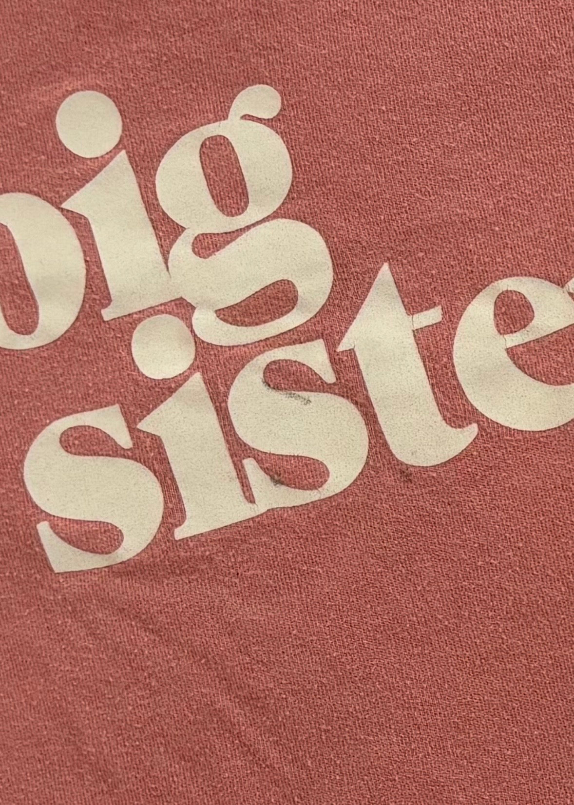 #119 Big sister 2T shirt and matching little sis 6 months