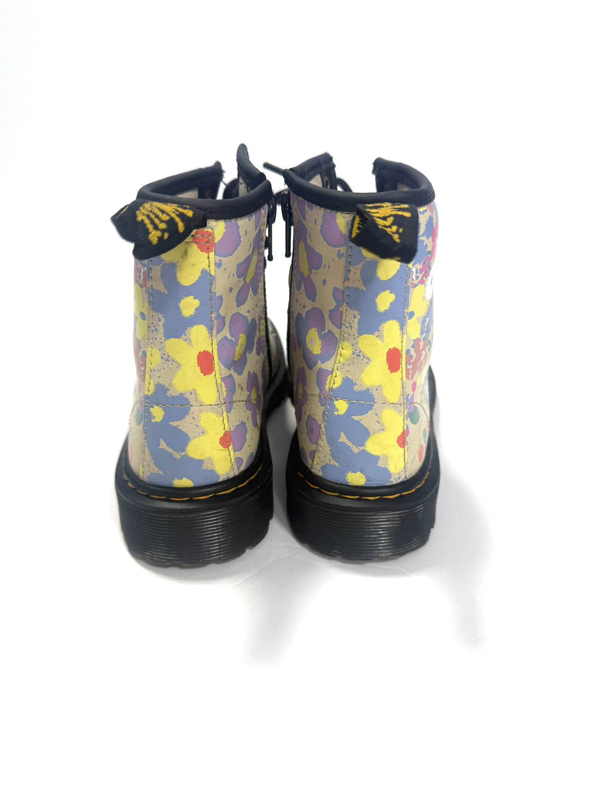 155 Girls Size 2 Doc Martens Floral Print EUC