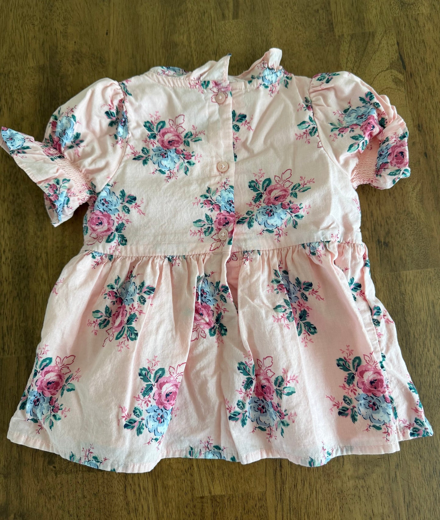 *reduced* #117, Girls 3T, Janie + Jack peach floral top, EUC