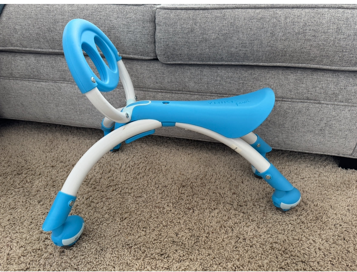 REDUCED # 92 Y bike like new blue used indoor only