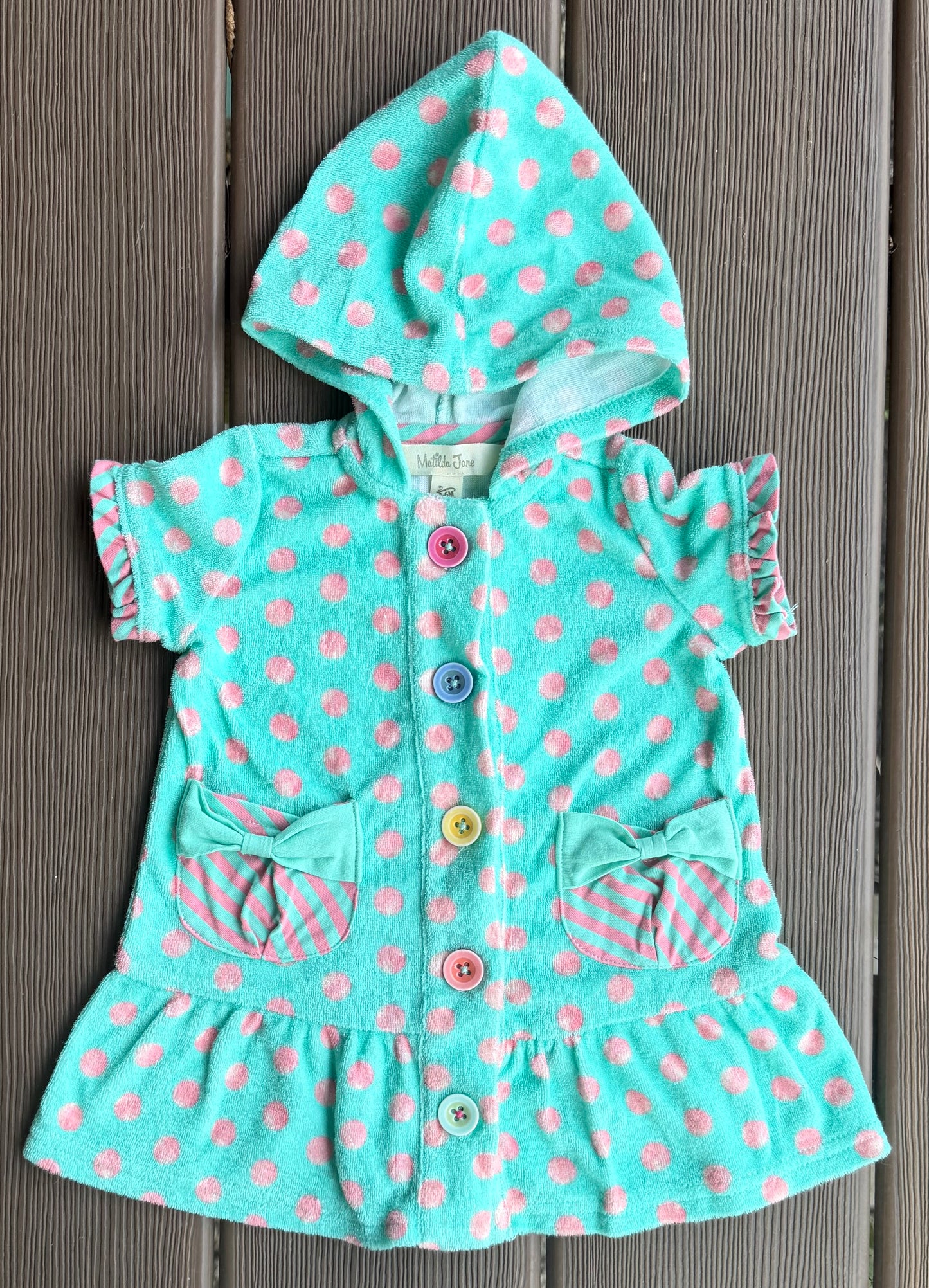 #28 Matilda Jane Girls Coverup Size 3-6 m