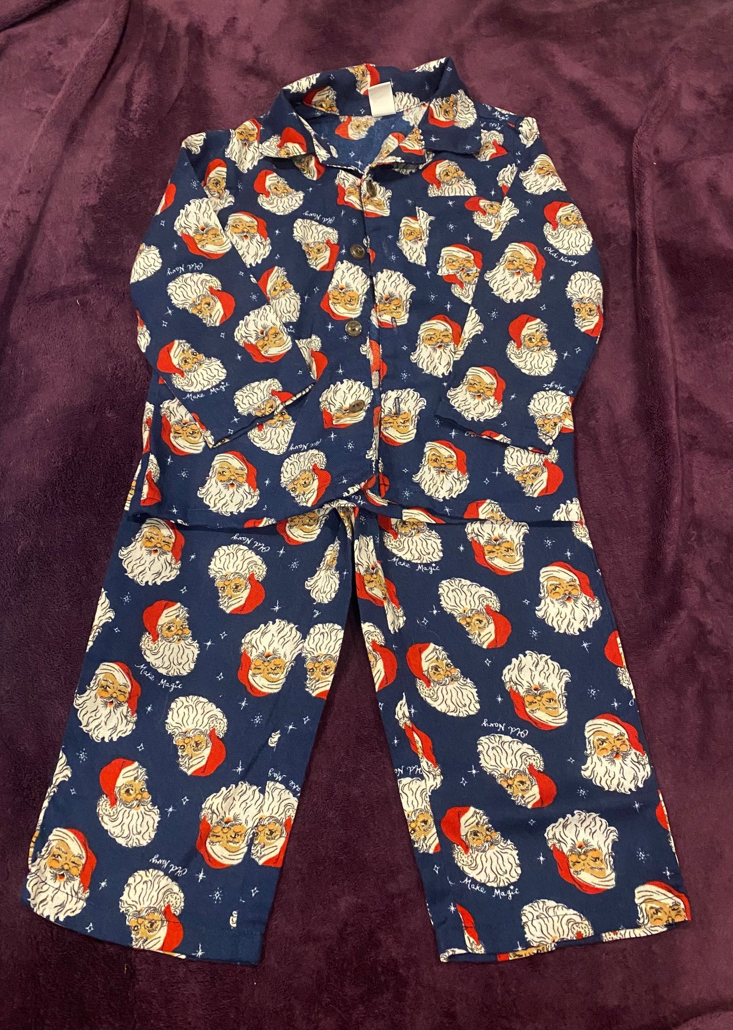 Seller #191 2t Old Navy Santa Long Sleeve & Pants PJs (2 of 2)