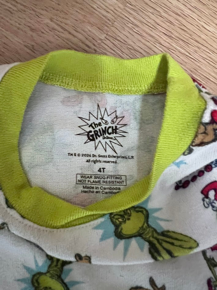 Seller #94: The Grinch Pajamas, Christmas 4T