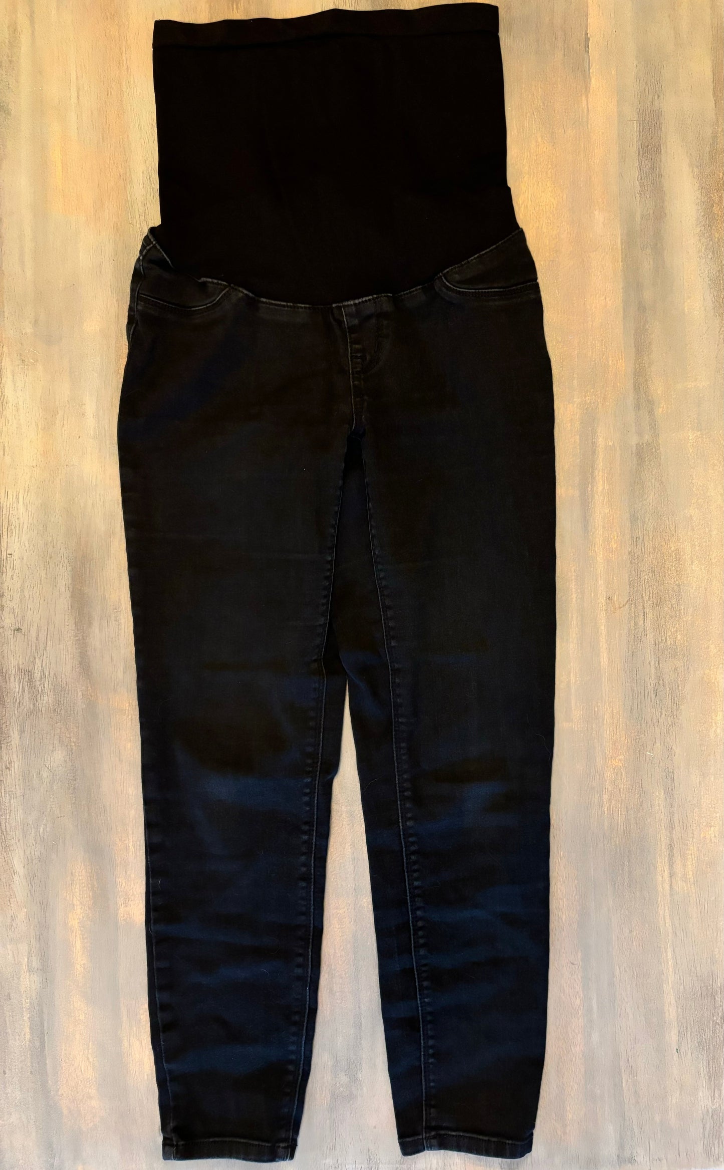 #70 Women's maternity 1822 black jeans size 29 (8) VGUC