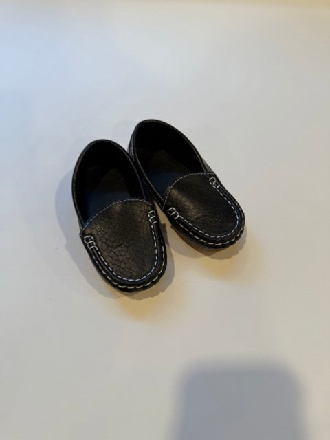 #9 - Amazon - Black Faux Leather Loafer Shoes Toddler Boys SIZE 7