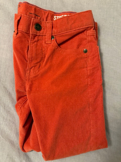 Seller #97 Crewcuts Orange Straight-fit Stretch Corduroy Pants Boy's Size 6