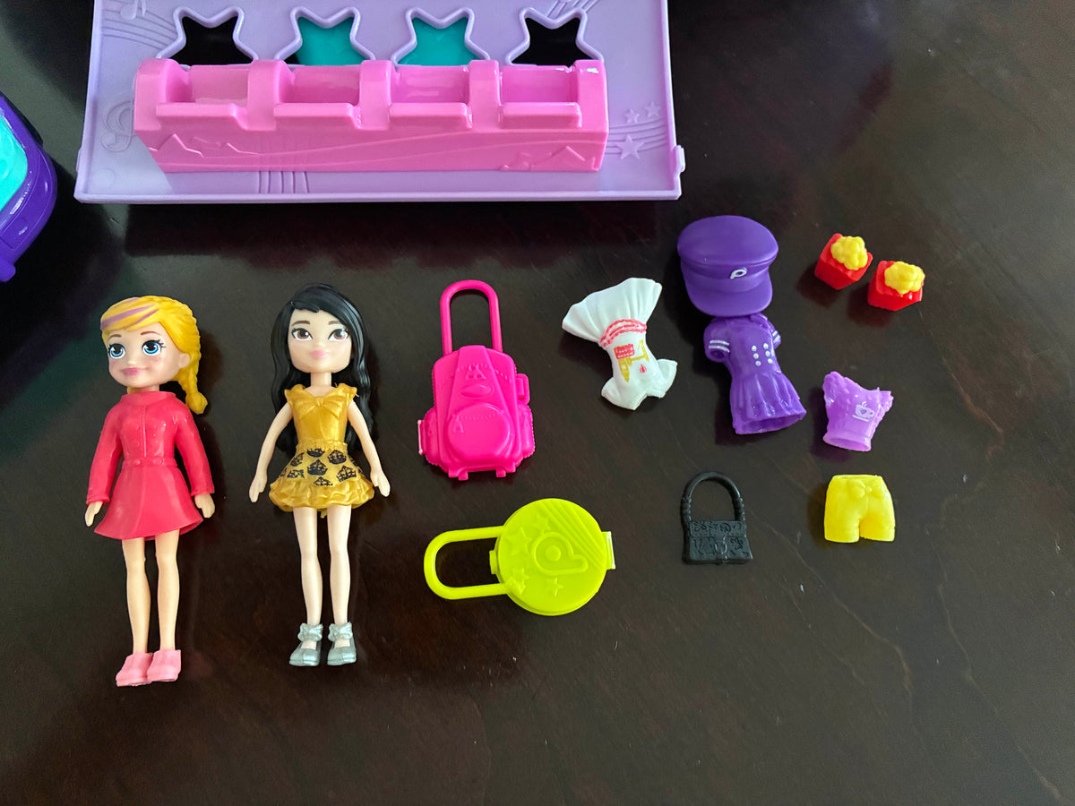 #126 Polly Pocket Travel Adventures Airplane Playset
